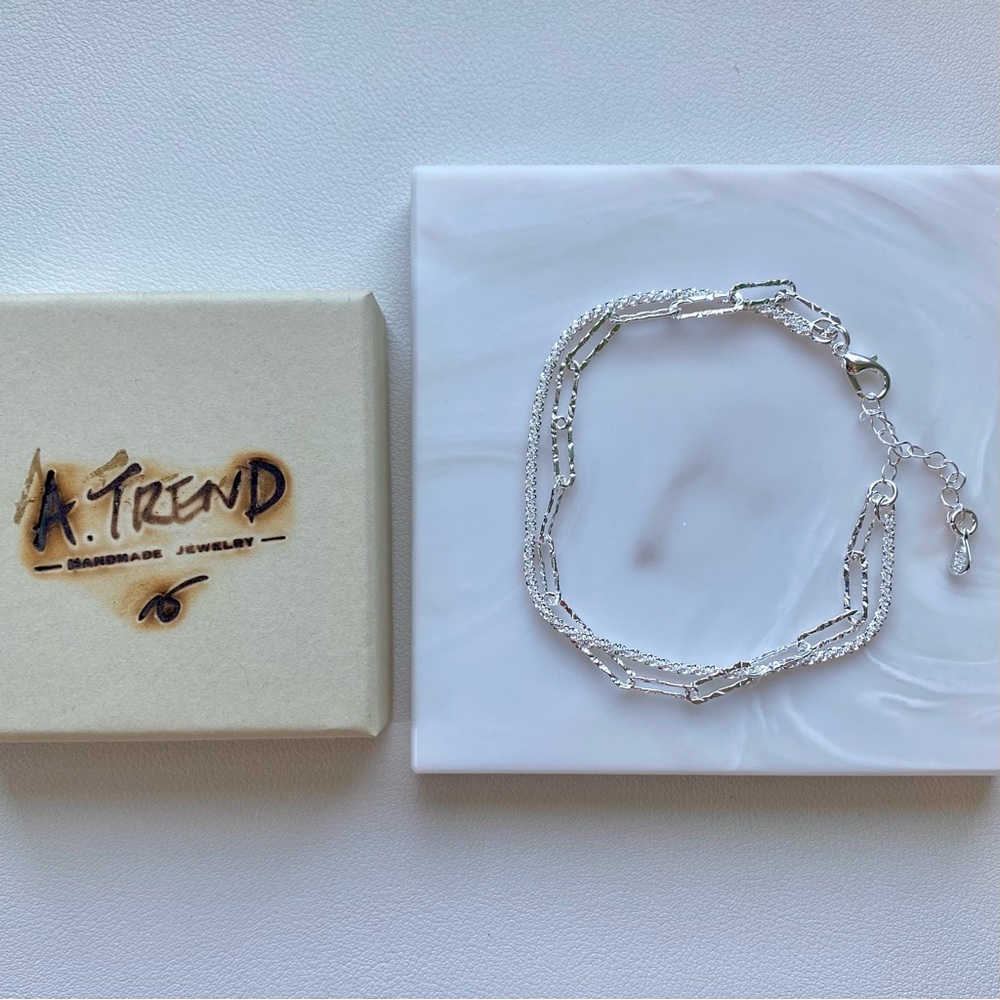 Sterling Silver s925 layering Bracelet